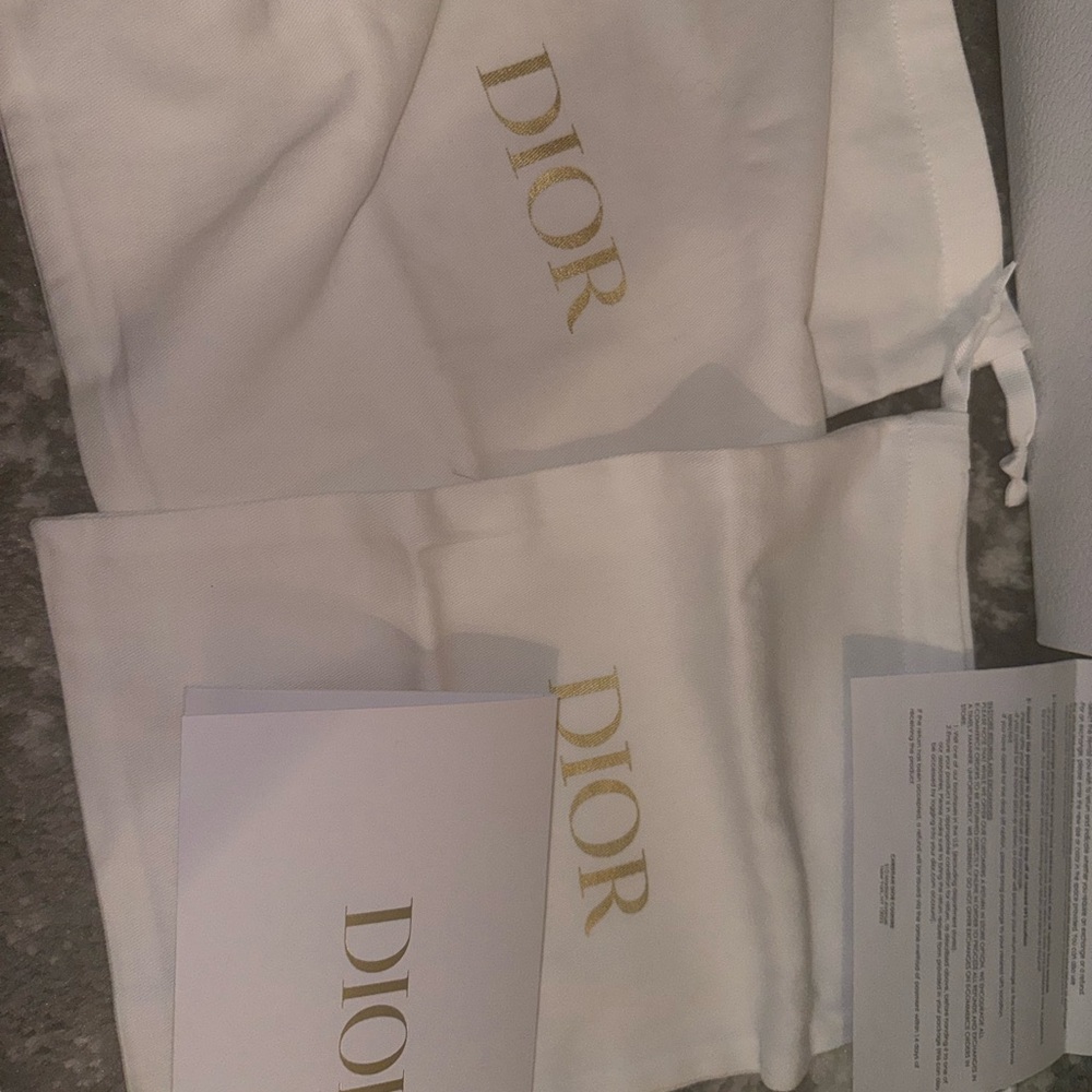 Dior Dway slides in navy and white. - Picture 11 of 11